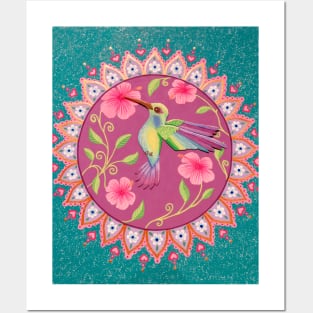 Hummingbird Mandala Posters and Art